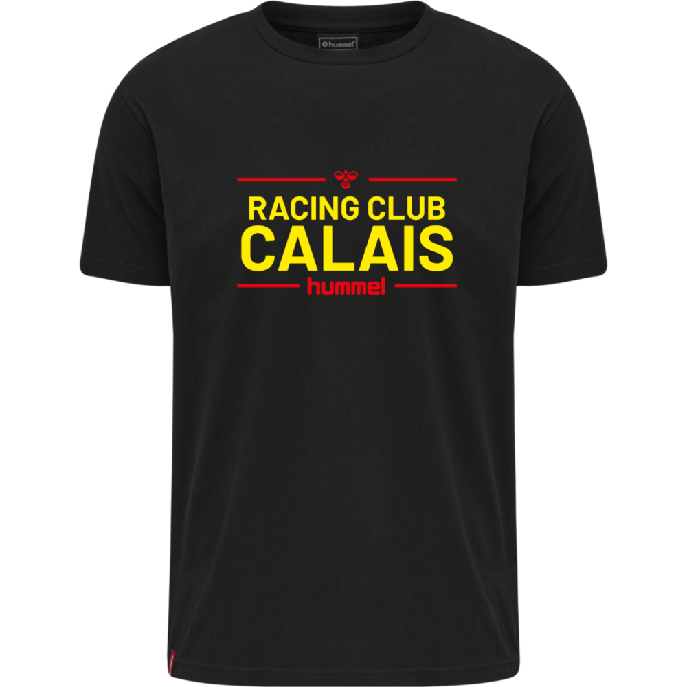T-shirt club Junior noir manches courtes Hummel