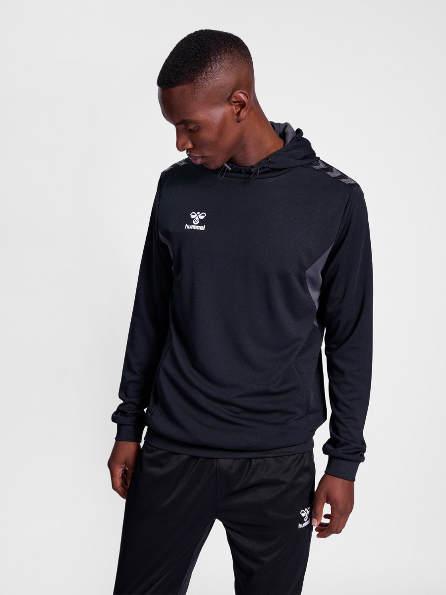 Sweat à capuche Adulte noir Hummel Authentic 2025/2026