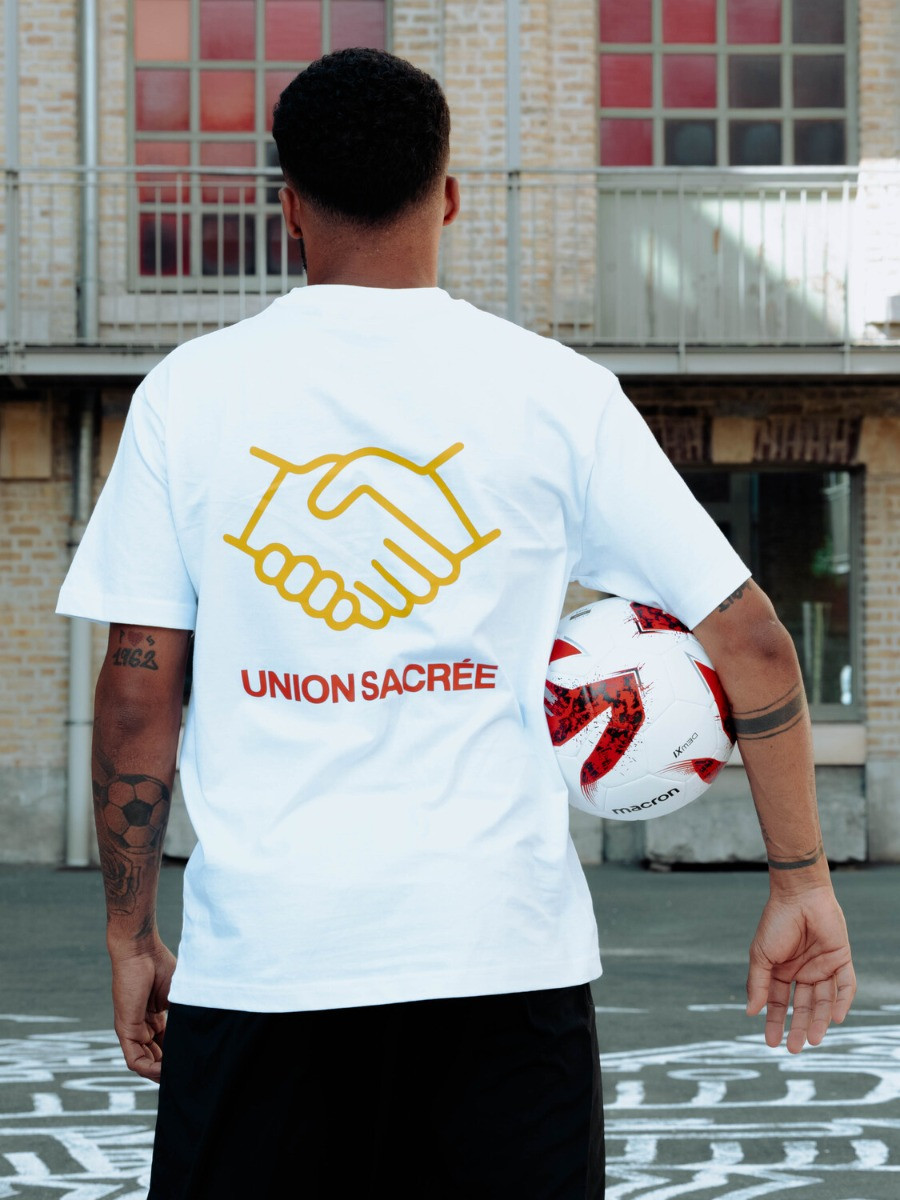 T-Shirt Blanc Union Sacrée Mains Liées Formation Calais Marck