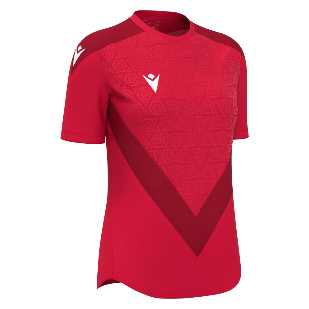 Maillot Féminine Training Premium Rouge Manches Courtes