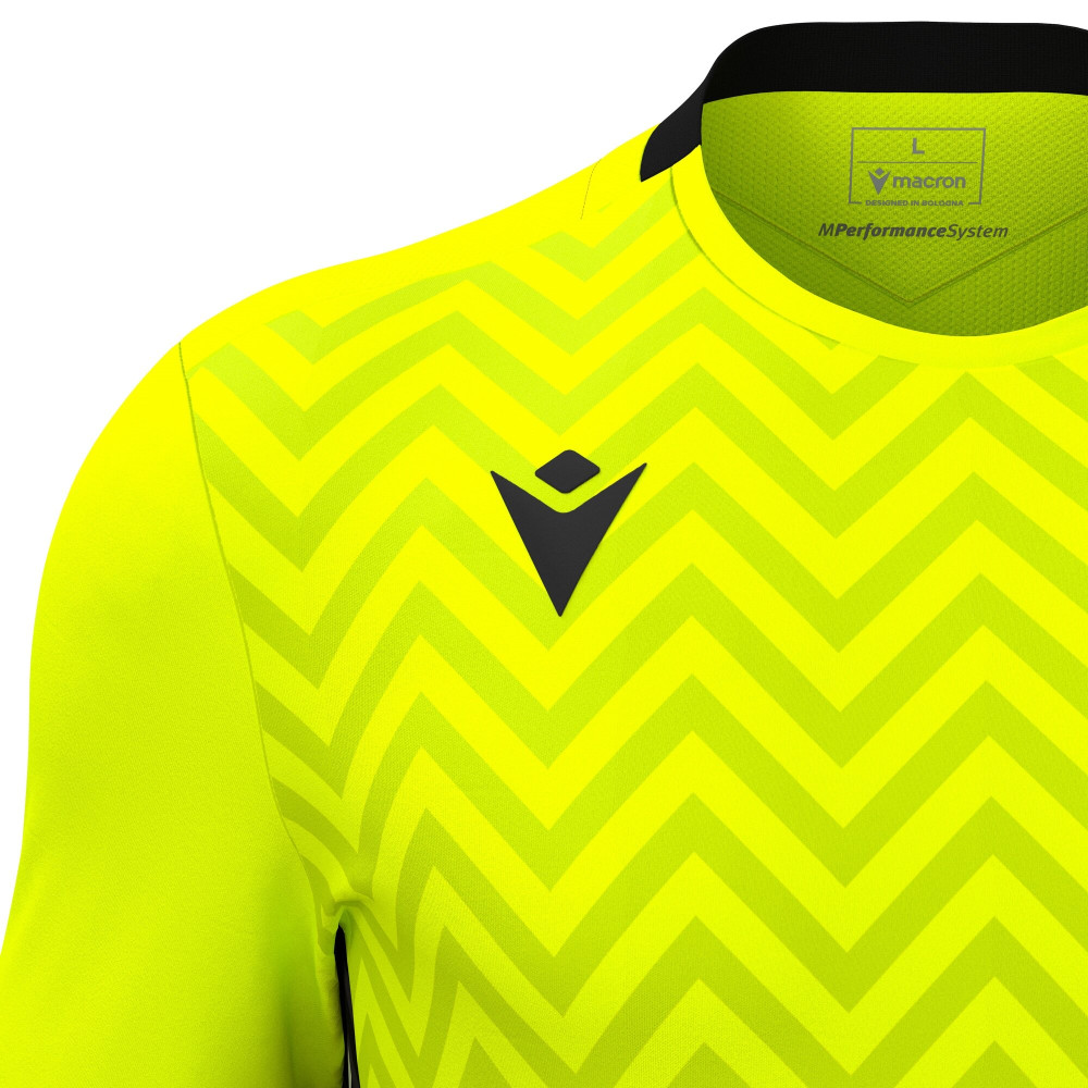 Maillot Gardien Manches Courtes Premium Jaune Fluo