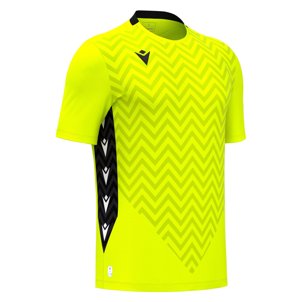 Maillot Gardien Manches Courtes Premium Jaune Fluo