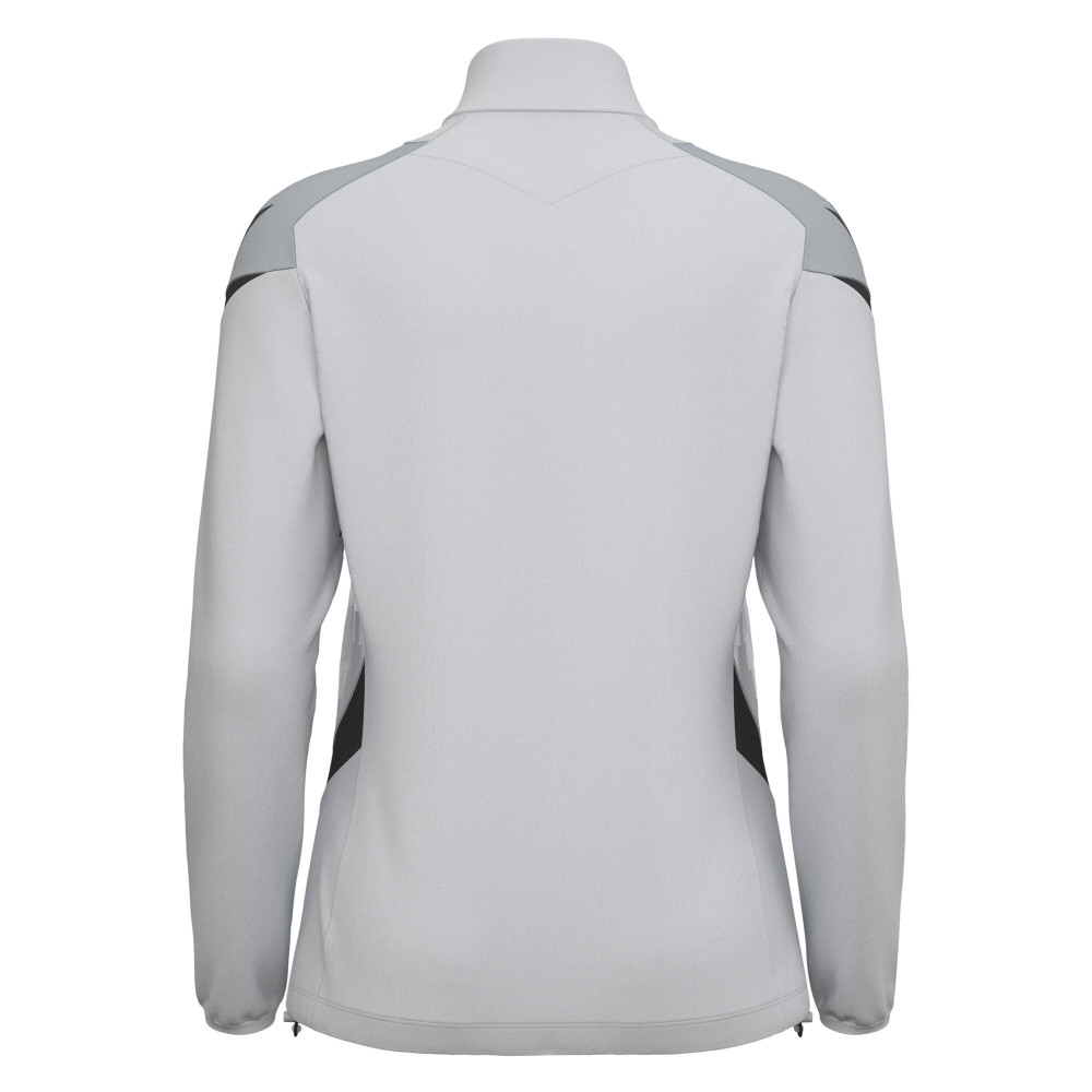 Top 1/4 Zip Féminine Training Staff Gris