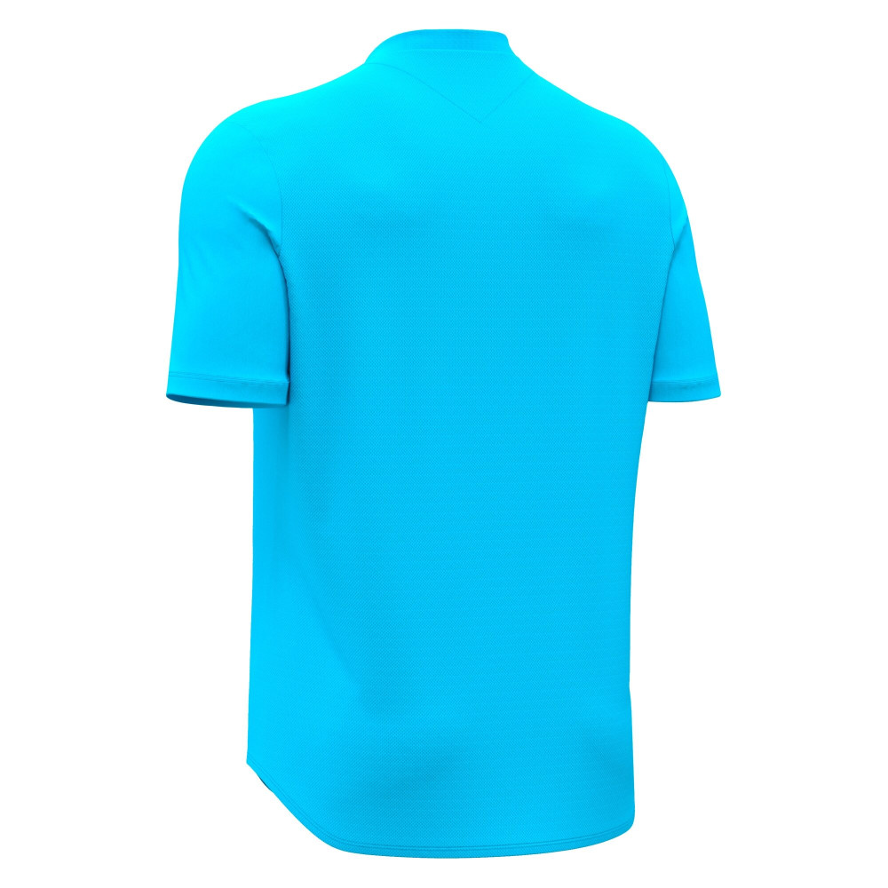 Maillot Gardien Training Bleu Fluo Manches Courtes