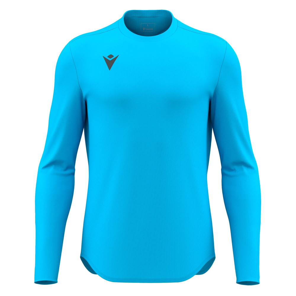 Maillot Gardien Training Bleu Fluo Manches Longues