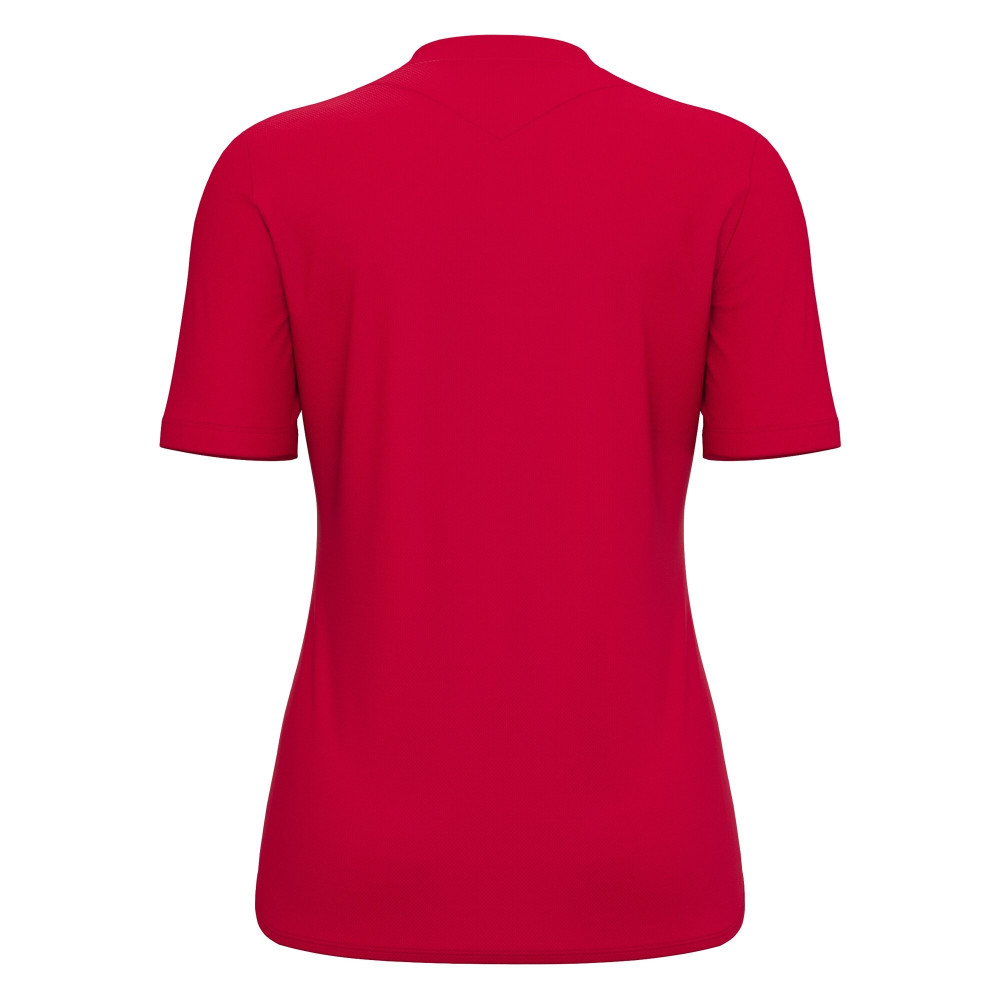 Maillot Féminine Training Rouge Manches Courtes