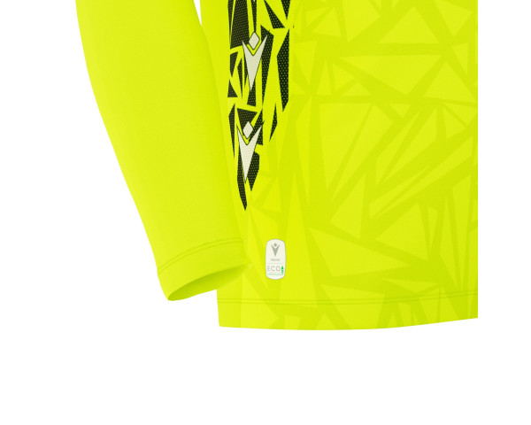 Maillot Gardien Manches Longues Premium Jaune Fluo Macron