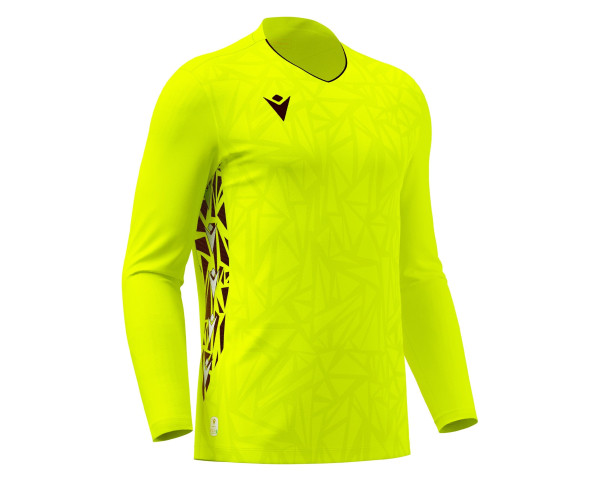 Maillot Gardien Manches Longues Premium Jaune Fluo Macron