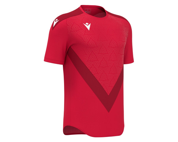 Maillot Training Premium Rouge Manches Courtes Macron