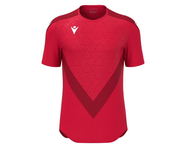 Maillot Training Premium Rouge Manches Courtes Macron