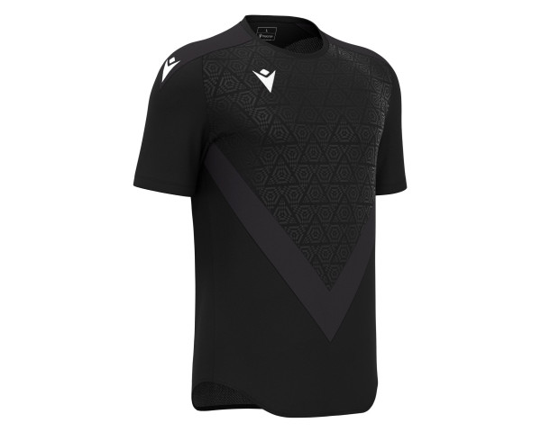 Maillot Training Premium Noir Manches Courtes Macron