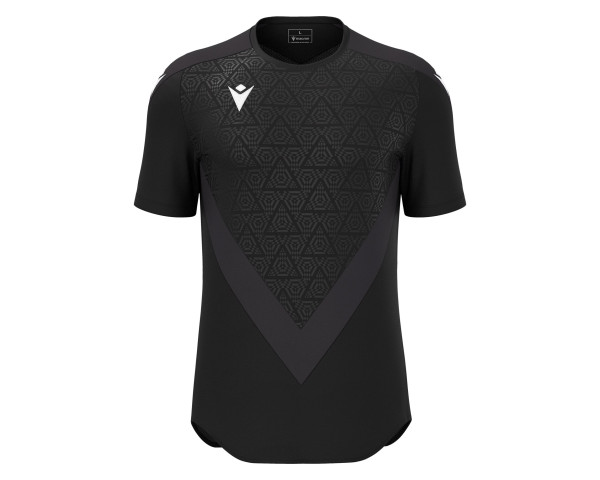 Maillot Training Premium Noir Manches Courtes Macron