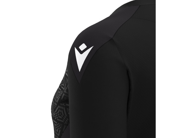 Maillot Féminine Training Premium Noir Manches Courtes Macron