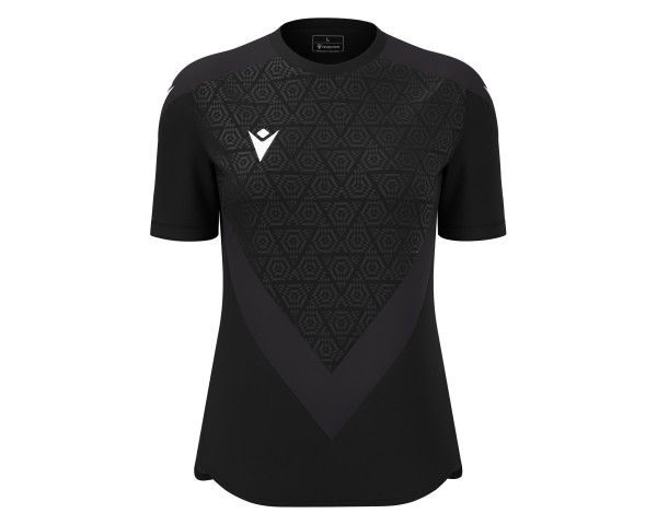 Maillot Féminine Training Premium Noir Manches Courtes Macron