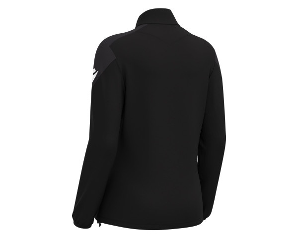 Top 1/4 Zip Féminine Training Noir Macron