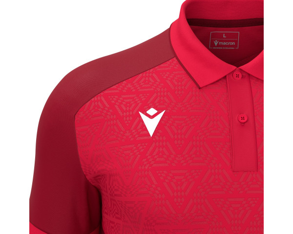 Polo Rouge Manches Courtes Macron