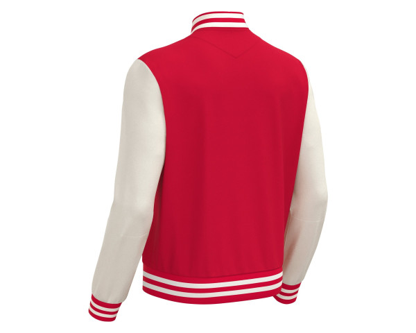 Veste Bomber Universitaire Rouge Macron