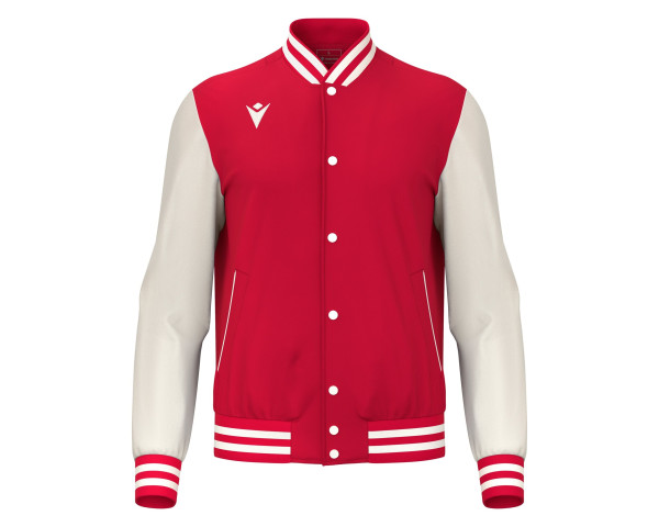 Veste Bomber Universitaire Rouge Macron