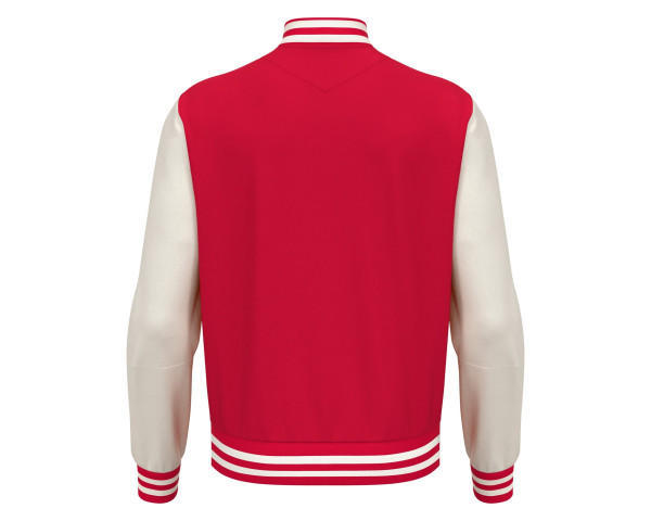 Veste Bomber Universitaire Rouge Macron