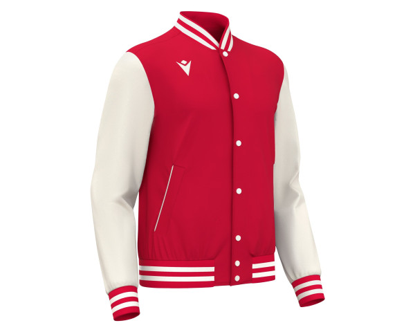 Veste Bomber Universitaire Rouge Macron