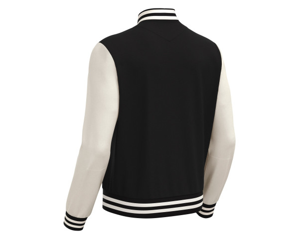 Veste Bomber Universitaire Noir Macron