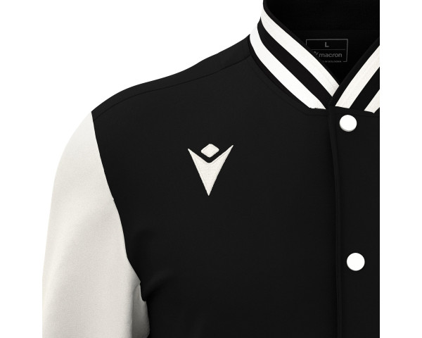 Veste Bomber Universitaire Noir Macron