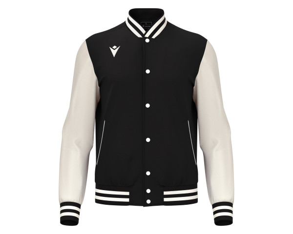 Veste Bomber Universitaire Noir Macron