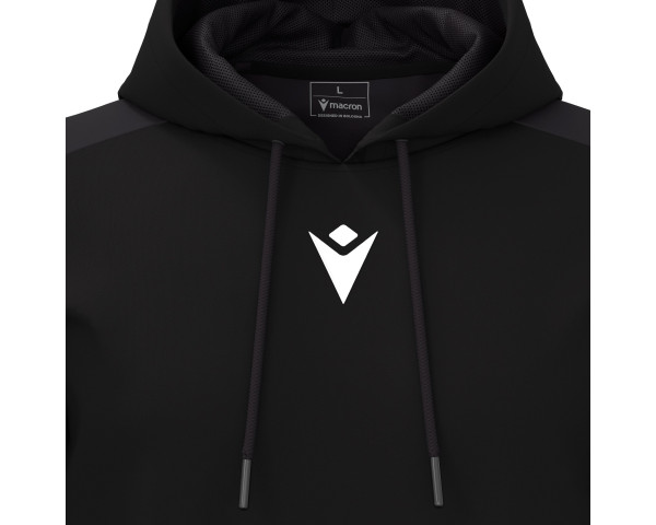 Sweat à Capuche Noir Macron