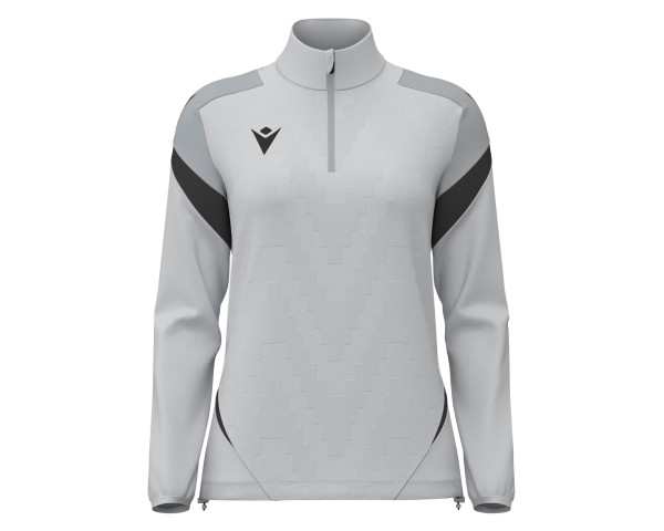 Top 1/4 Zip Féminine Training Staff Gris Macron