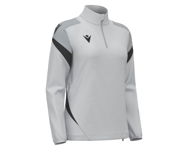 Top 1/4 Zip Féminine Training Staff Gris Macron