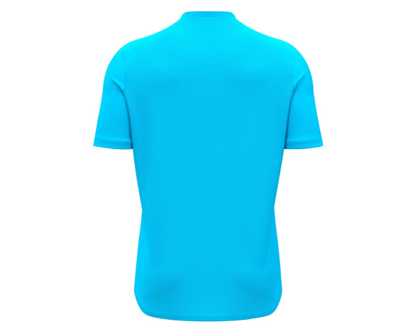 Maillot Gardien Training Bleu Fluo Manches Courtes Macron