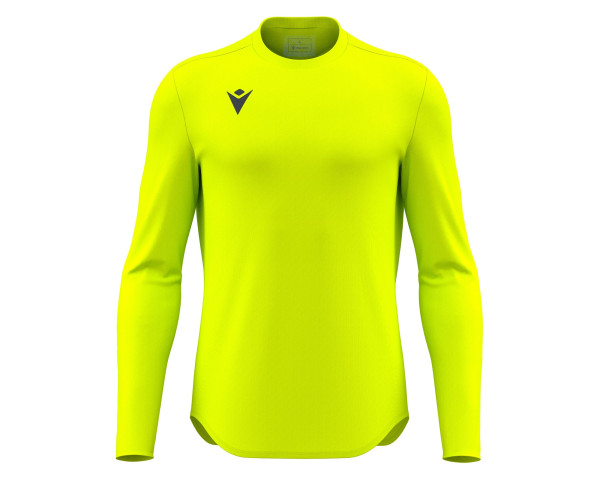 Maillot Gardien Training Jaune Fluo Manches Longues Macron