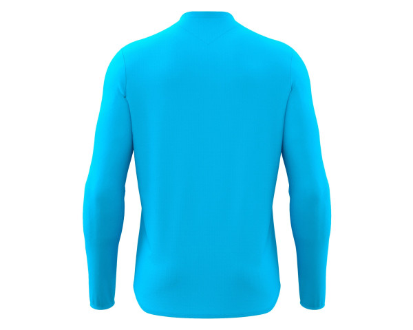 Maillot Gardien Training Bleu Fluo Manches Longues Macron