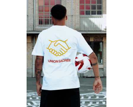 T-Shirt Blanc Union Sacrée Mains Liées Formation Calais Marck