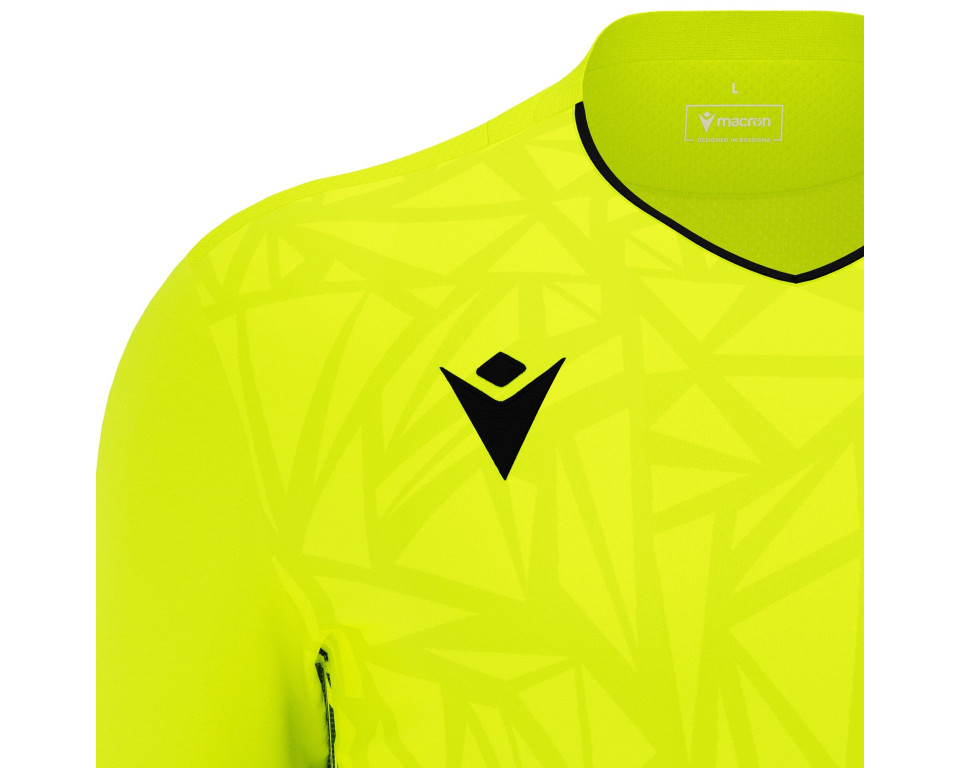 Maillot Gardien Manches Longues Premium Jaune Fluo Macron