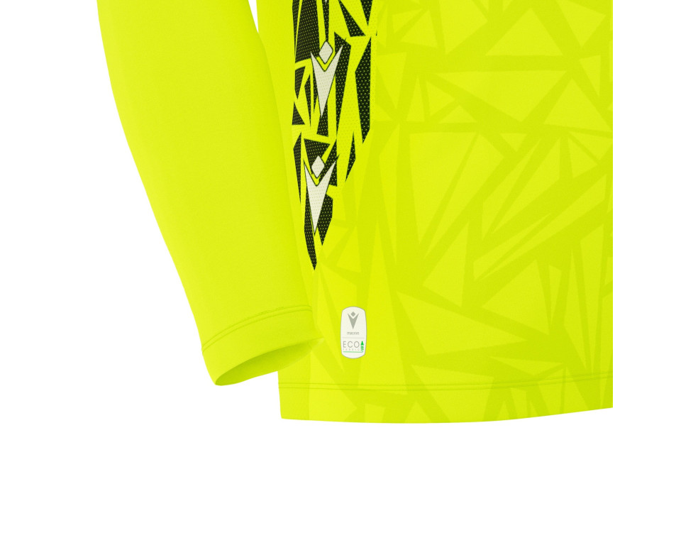 Maillot Gardien Manches Longues Premium Jaune Fluo Macron