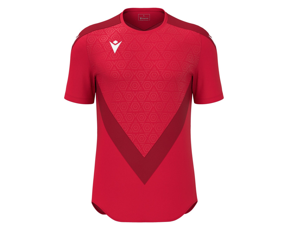 Maillot Training Premium Rouge Manches Courtes Macron