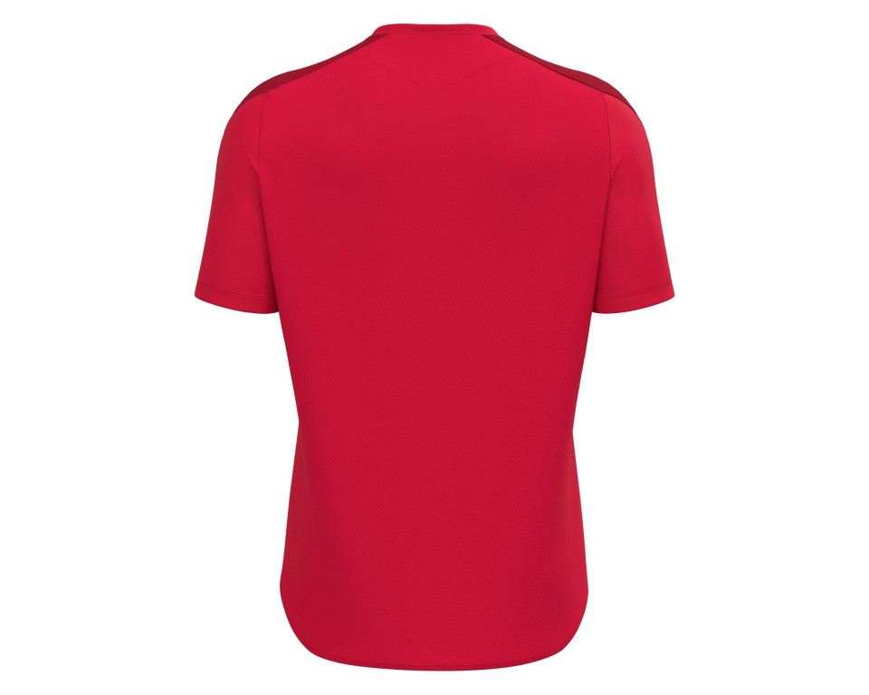 Maillot Training Premium Rouge Manches Courtes Macron
