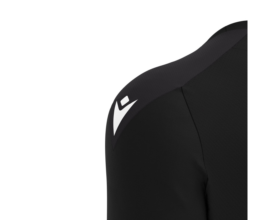 Maillot Training Premium Noir Manches Courtes Macron