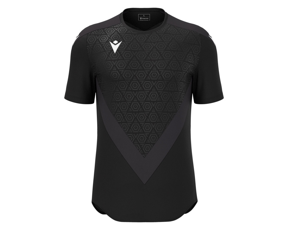 Maillot Training Premium Noir Manches Courtes Macron