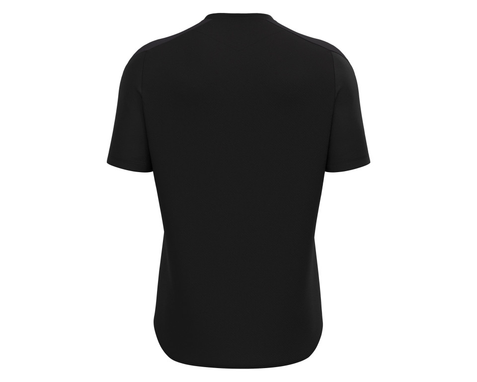 Maillot Training Premium Noir Manches Courtes Macron