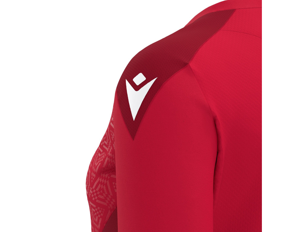 Maillot Féminine Training Premium Rouge Manches Courtes Macron