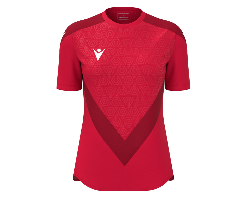Maillot Féminine Training Premium Rouge Manches Courtes Macron