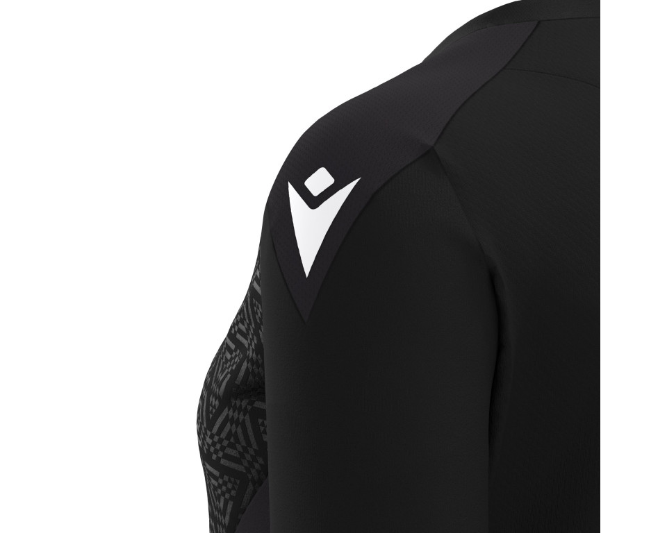 Maillot Féminine Training Premium Noir Manches Courtes Macron