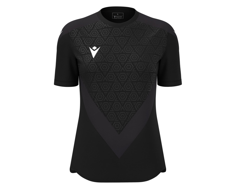 Maillot Féminine Training Premium Noir Manches Courtes Macron