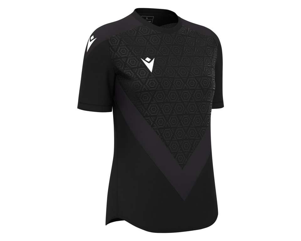 Maillot Féminine Training Premium Noir Manches Courtes Macron