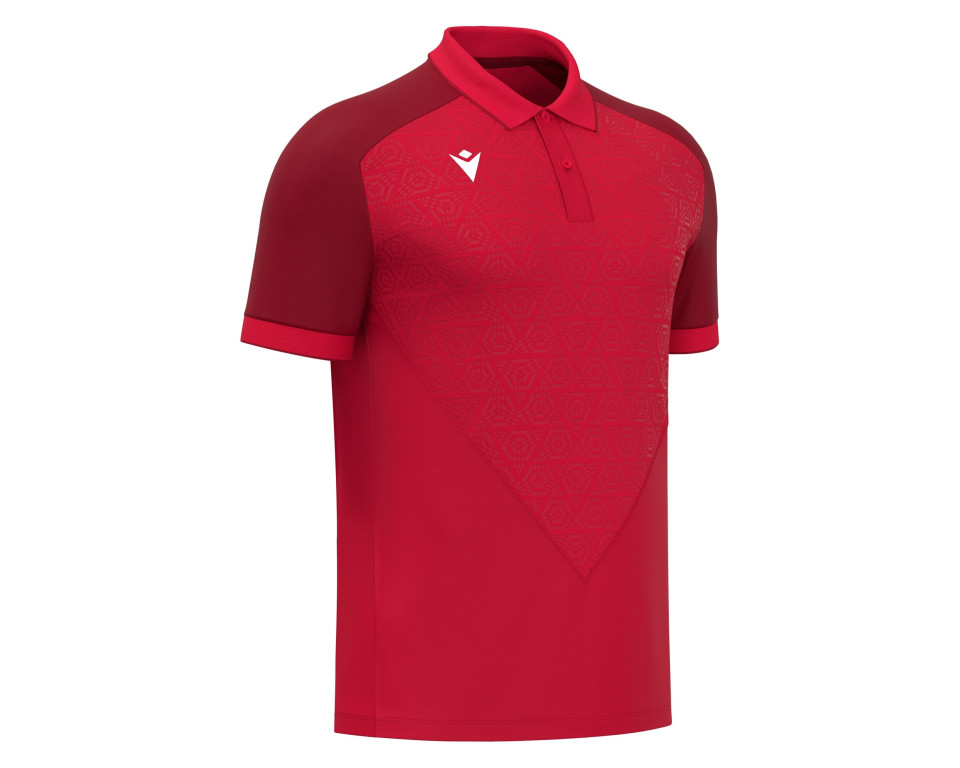 Polo Rouge Manches Courtes Macron