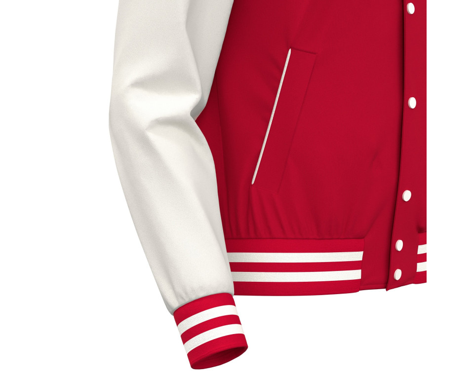 Veste Bomber Universitaire Rouge Macron