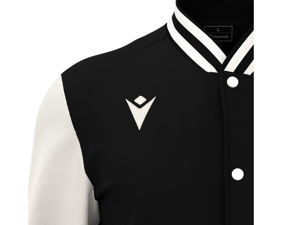 Veste Bomber Universitaire Noir Macron