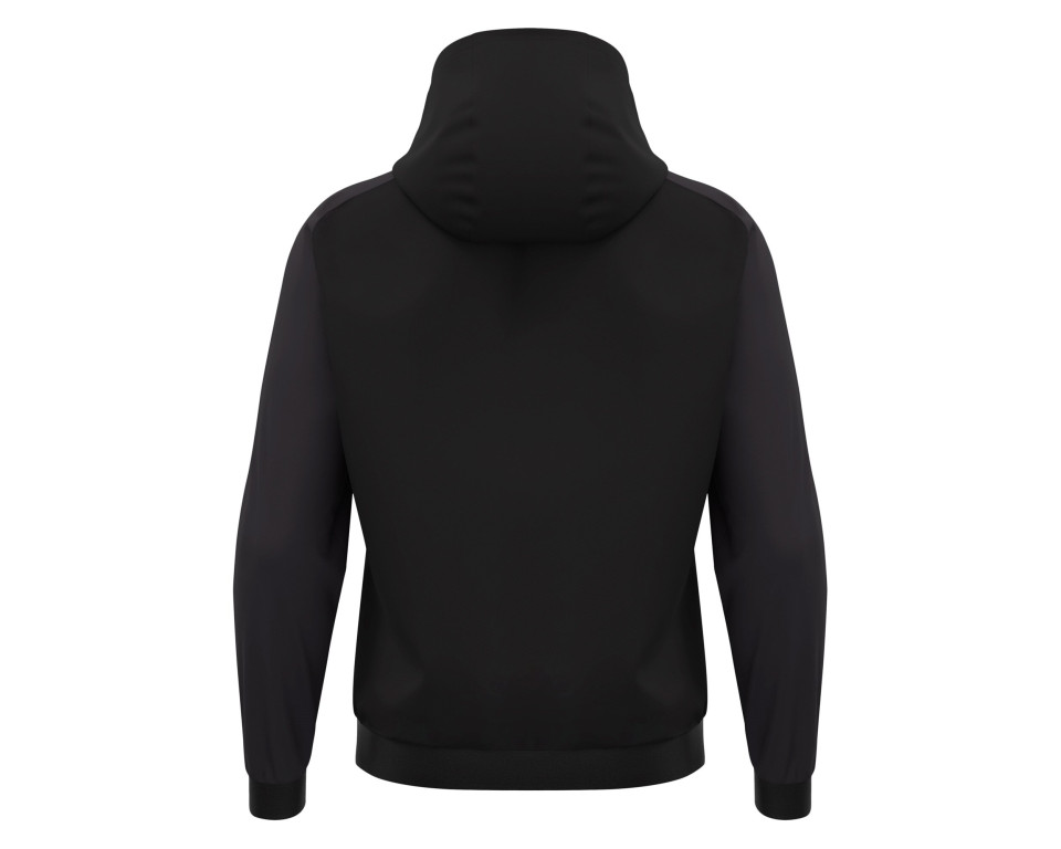 Sweat à Capuche Noir Macron